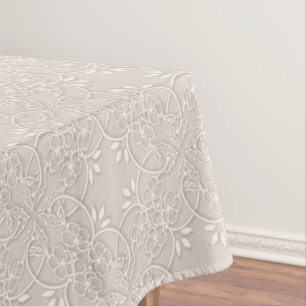Nappe motif baroque de dentelle