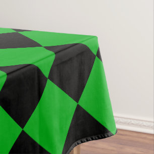 Nappe Motif Black Green Check