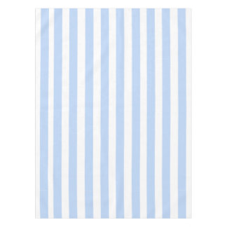 Nappe Motif bleu-clair et blanc de rayures
