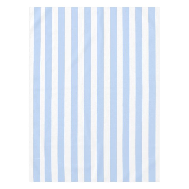 Nappe Motif bleu-clair et blanc de rayures (Devant)