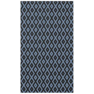 Nappe Motif bleu gris et noir diamant