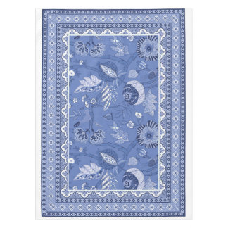 Nappe Motif Bohème Bleu Blanc