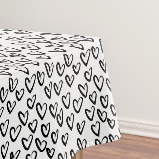 Nappe Motif cardiaque de peinture AVC (In Situ)