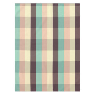 Nappe Motif carreau pastel en rayures horizontales