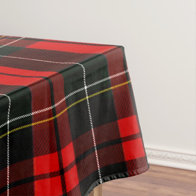Nappe Motif carreau tartan écossais rouge Wallace modern (In Situ)