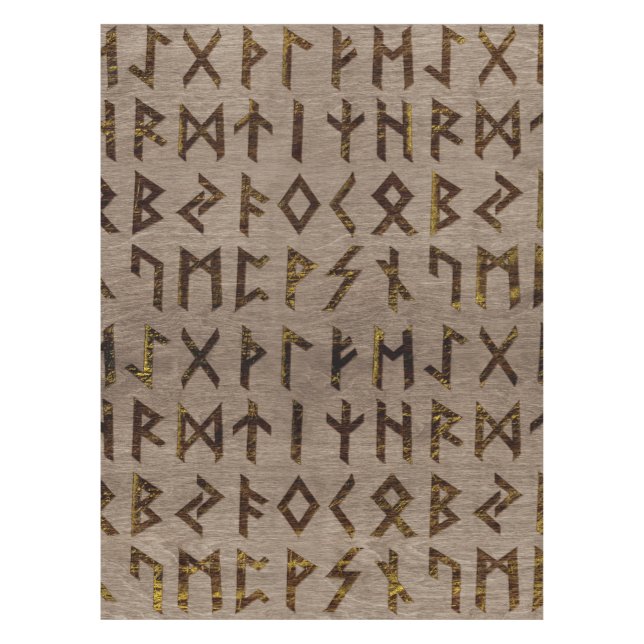 Nappe Motif celtique antique d'alphabet de runes (Devant)