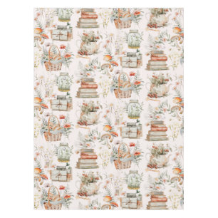 Nappe Motif Champignon Floral Fantaisiste Cottagecore