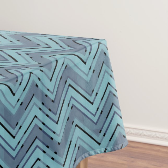 Nappe Motif chevron bleu (In Situ)