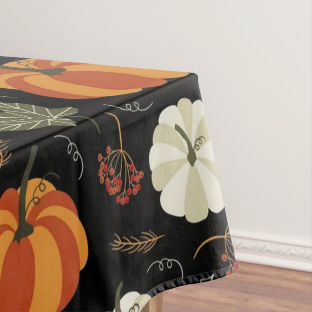 Nappe Motif Citrouille d'automne (In Situ)