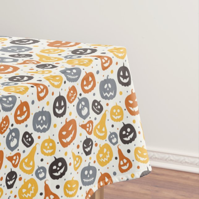 Nappe Motif coloré Jack-O'-Lantern (In Situ)