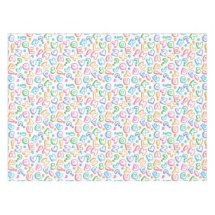 Nappe motif d'alphabet