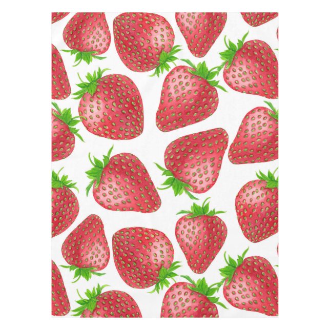 Nappe Motif d'aquarelle de fraises (Devant)