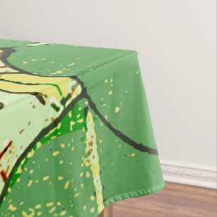 Nappe Motif d'art botanique floral de la feuille japonai