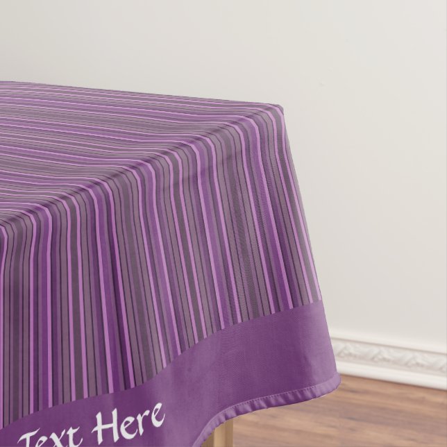 Nappe Motif de bande de lavande violet élégant (In Situ)