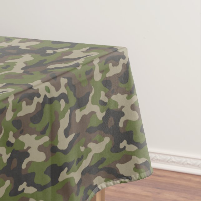 Nappe Motif de camouflage vert (In Situ)