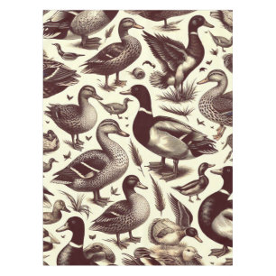 Nappe Motif de canard vintage et d'oie