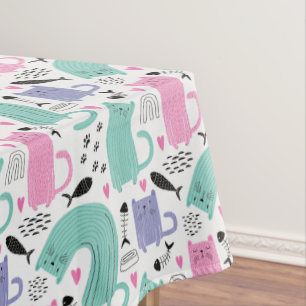 Nappe Motif de chats mignons