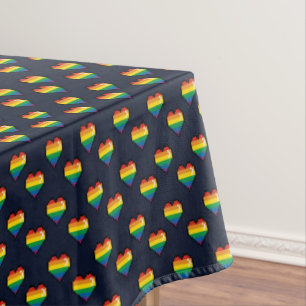 Nappe Motif de coeur Rainbow 8 Bit