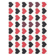 Motif de coeur rouge et noir