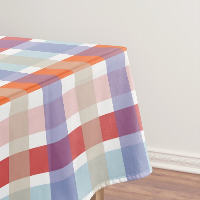 Nappe Motif de contrôle de plaid coloré (In Situ)