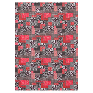 Nappe Motif de courtepointure florale patchwork rétro