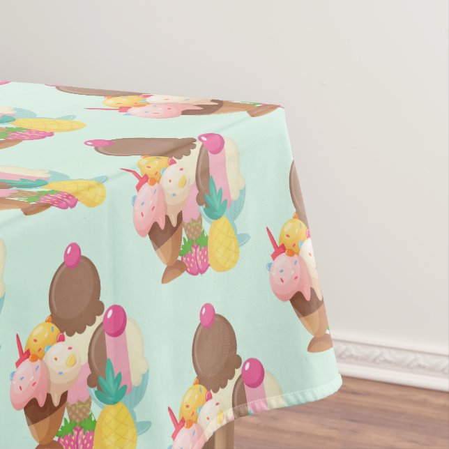 Nappe Motif de crème glacée mignonne (In Situ)