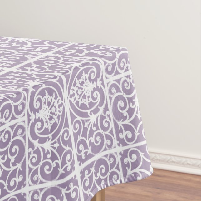 Nappe Motif de défilement Lavender (In Situ)