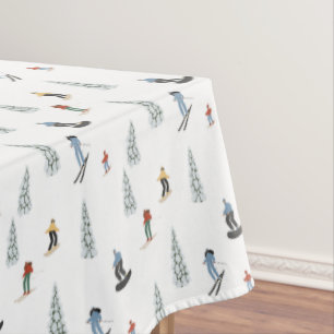 Nappe Motif de descente d'hiver