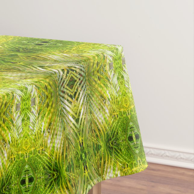 Nappe Motif de feuilles de palmier vertes tropicales au  (In Situ)
