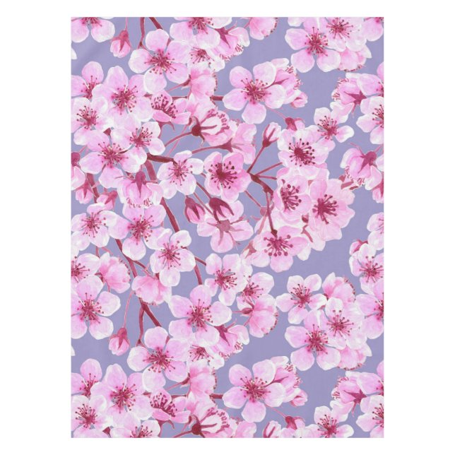 Nappe Motif de fleurs de cerisiers (Devant)
