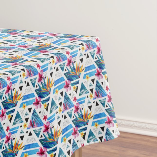 Nappe Motif de fleurs tropical géométrique (In Situ)