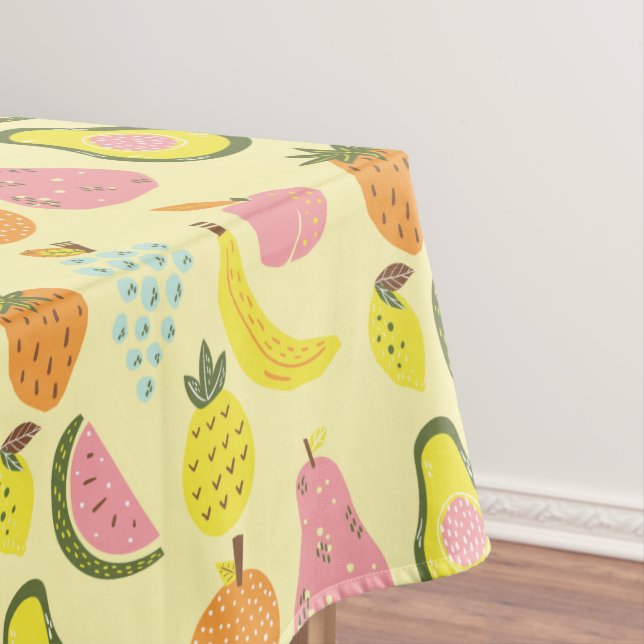 Nappe Motif de fruits tropicaux modernes et lumineux (In Situ)