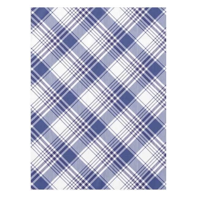 Nappe Motif de Jacquard à plaid bleu Tartan de la marine (Devant)