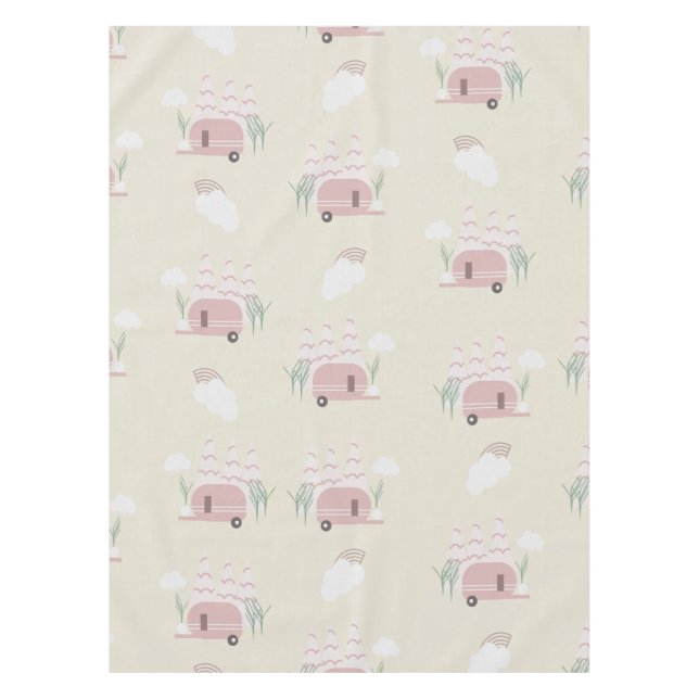 Nappe Motif de la Terre de Camper rose (Devant)
