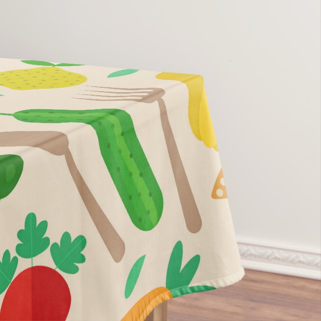 Nappe Motif de légumes colorés mûrs (In Situ)
