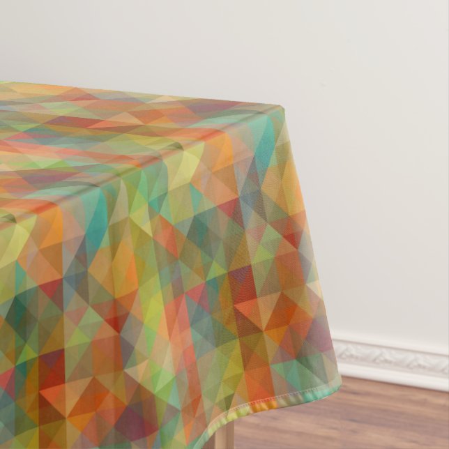 Nappe Motif de mosaïque polygonale rétro funky moderne c (In Situ)