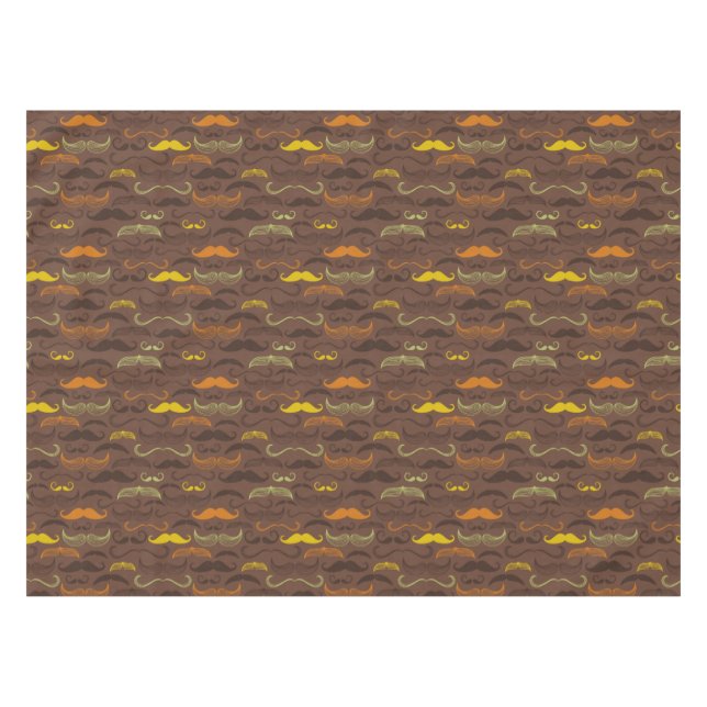 Nappe Motif de moustache, rétro style 5 (Devant (Horizontal))