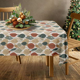 Nappe Motif de Noël Earth Tones #5 ID1009