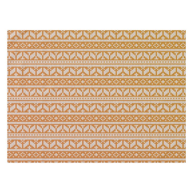 Nappe Motif de Noël Knit Knit Knit Cross Wool | (Devant (Horizontal))