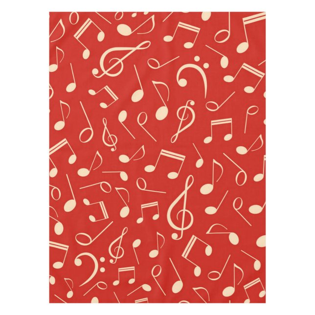Nappe Motif de notes musicales (Devant)