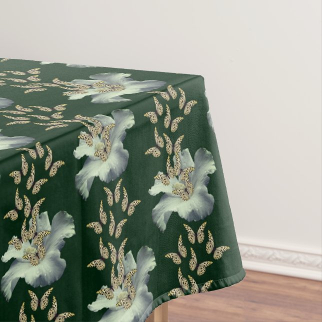 Nappe Motif de papillons à fleurs Hibiscus (In Situ)