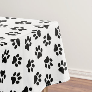 Nappe Motif De Pâtes, Paniers De Chien, Paniers Noirs