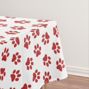 Nappe Motif De Pâtes, Patrouilles De Chiens, Paws Rouges