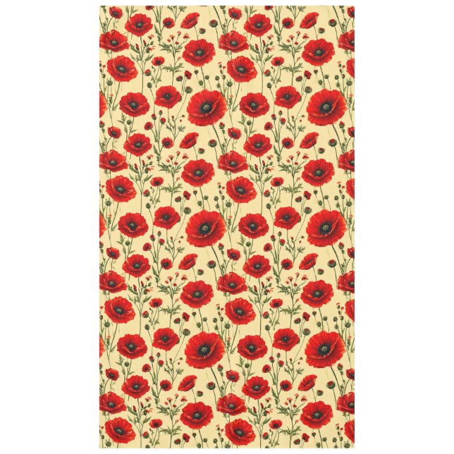Nappe Motif de pavots rouges (Devant)