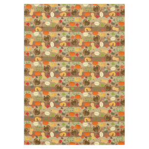 Nappe Motif de récolte d'automne de courge de la Turquie