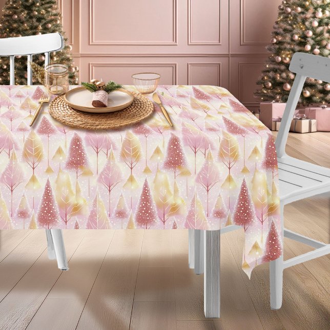 Nappe Motif de rennes de Noël rose or#13 ID1009 (Créateur téléchargé)