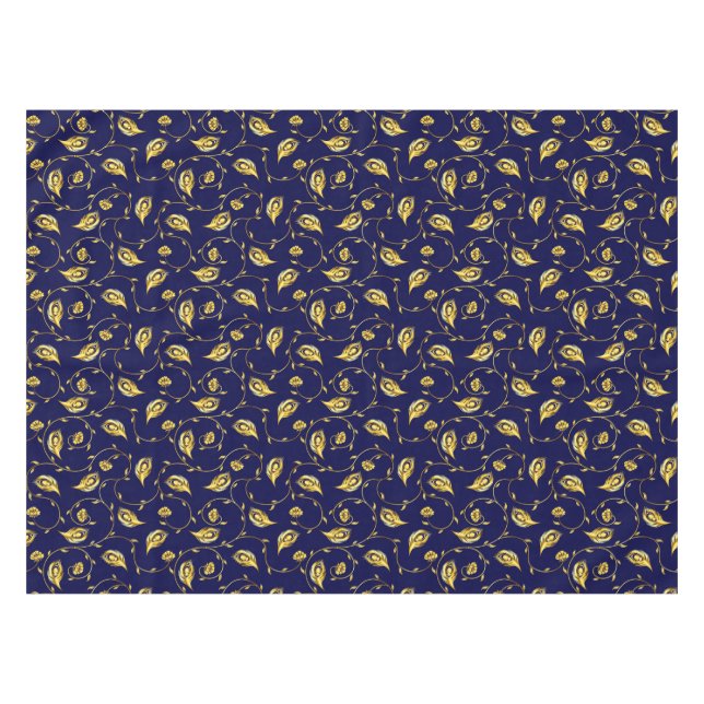 Nappe Motif de Sari de paon (Devant (Horizontal))