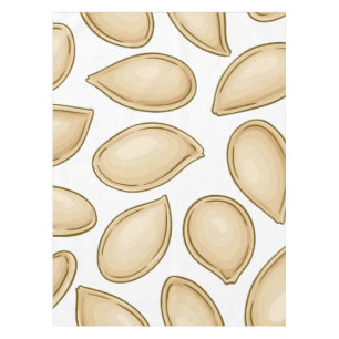Nappe motif de semences citrouille