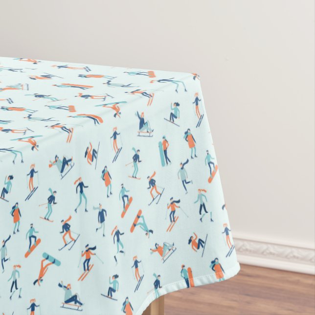 Nappe Motif de sports d'hiver (In Situ)