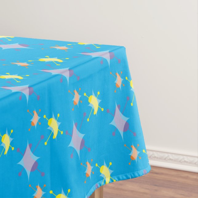 Nappe Motif de Starburst atomique rétro (In Situ)